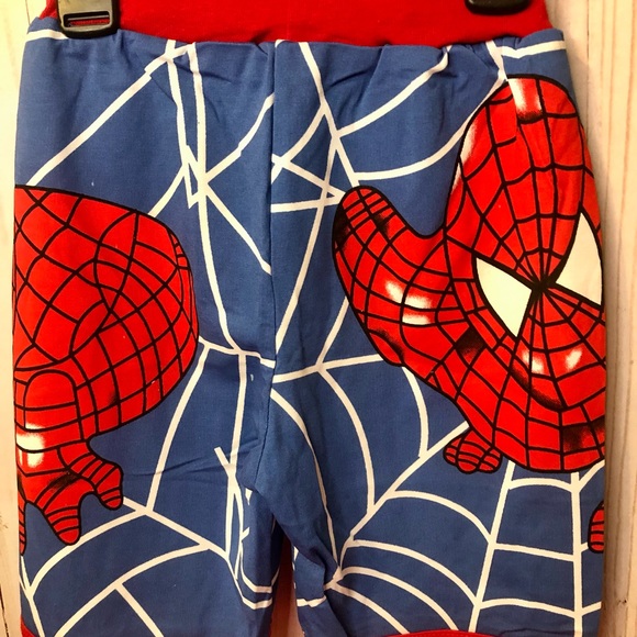 Baby Has 4T Kids Spider-Man pajamas Shirt and shorts Set New - Picture 4 of 12